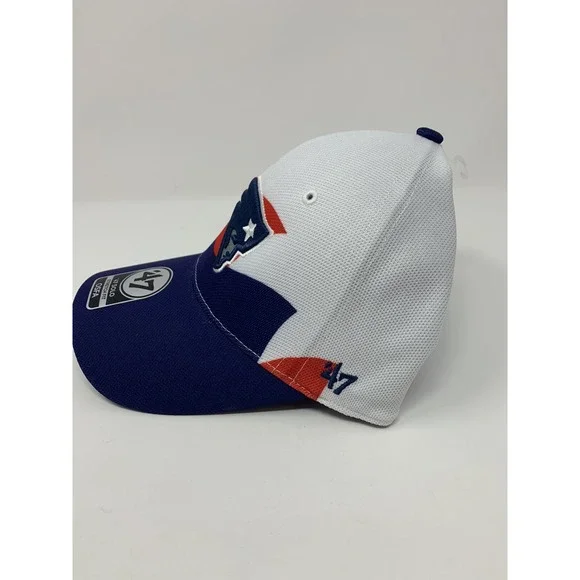 NWT - New England Patriots '47 Brand Solo Stretch Fit WAVE NFL Football Hat $35 - Picture 3 of 5